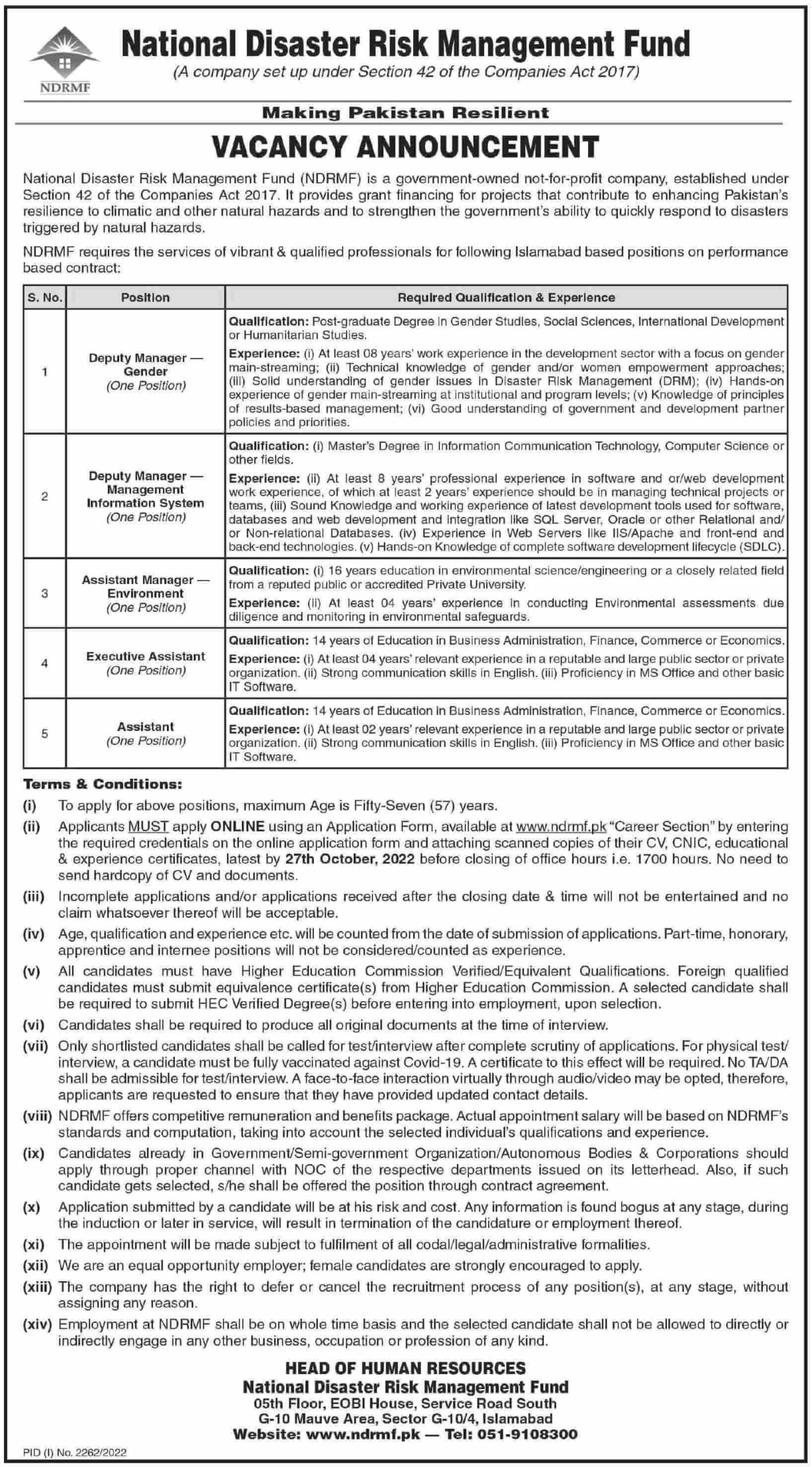 ndrmf-jobs-2022-national-disaster-risk-management-fund-ideal-jobs